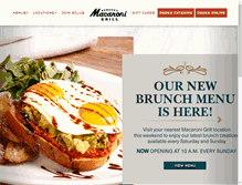 Tablet Screenshot of macaronigrill.com